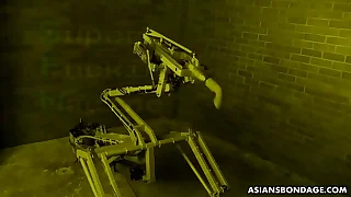 Asian Shiori Natsumi screams and cums with a shacking up machine.